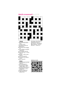Quick crossword no 12531