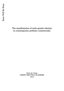 The manifestation of male gender identity in contemporary perfume