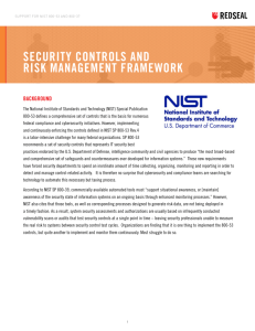 security controls and risk management framework