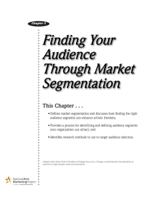 Finding Your Audience Through Market
