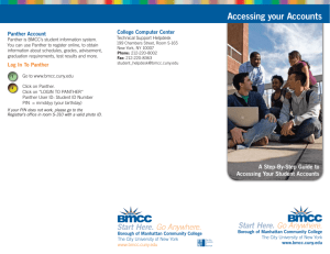 Accessing your Accounts - Borough of Manhattan Community College