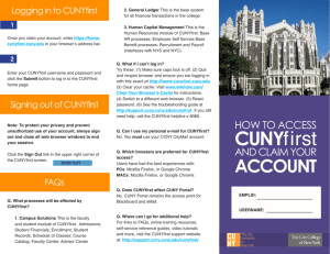 CUNYfirst - The City College of New York