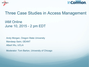 Three Case Studies in Access Management IAM Online