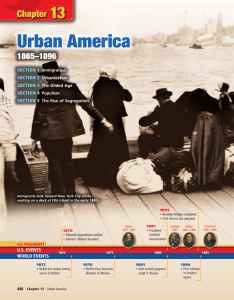 Chapter 13: Urban America, 1865-1896
