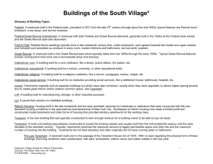 Buildings of the South Village*