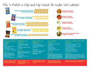 Mix 'n Match a Chip and Dip Snack for under 200