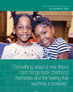 Annual Report 2012 - Newark Public Library