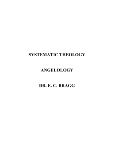 systematic theology angelology dr. ec bragg