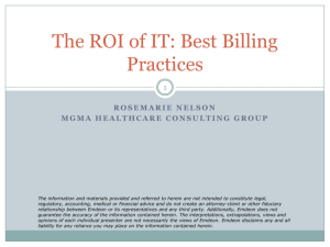 The ROI Of IT: Best Billing Practices