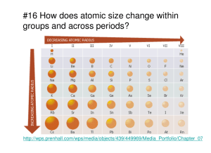 #16 How does atomic size change within groups and across periods?