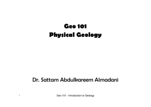 Geo 101 Physical Geology