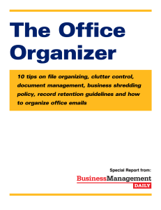 The Office Organizer