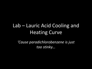 Lab – Lauric Acid Cooling and Heating Curve