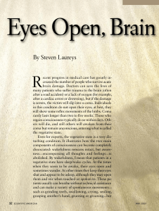 Eyes open, brain shut: the vegetative state