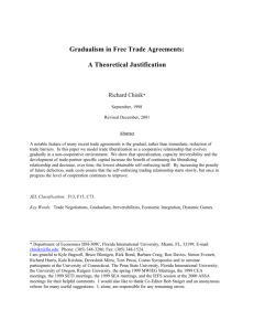 Gradualism in Free Trade Agreements: A Theoretical