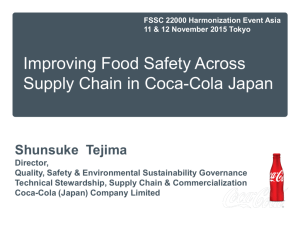 Improving Food Safety Across Supply Chain in Coca