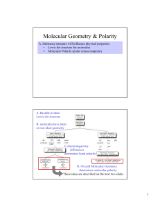 Molecular Geometry & Polarity