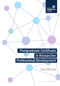 Postgraduate Certificate in Researcher Professional Development