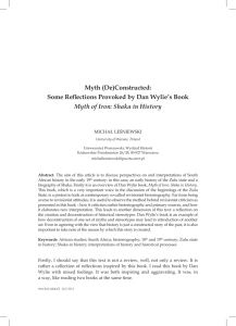 Myth (De)Constructed: Some Reflections Provoked by Dan Wylie's