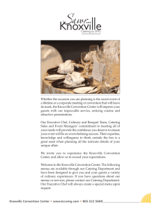 Savor … Knoxville Catering - Knoxville Convention Center