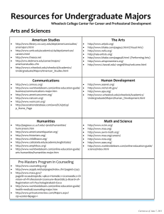 Resources for Undergraduate Majors