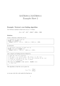 MATH49111/MATH69111 Examples Sheet 2