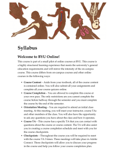 Syllabus - BYU Independent Study