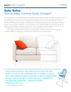 Safer Sofas - How do Major Furniture Stores Compare?
