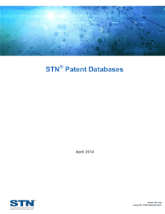 STN Patent Databases - Chemical Abstracts Service