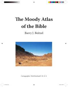 The Moody Atlas of the Bible - Cartography and Geographic