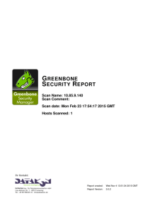 greenbone security report