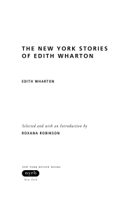 Wharton Reflowed - The New York Review of Books