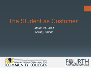 The Student as Customer