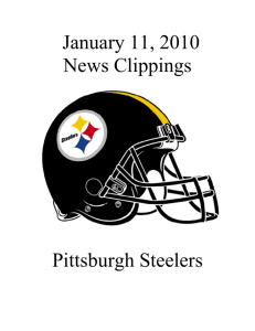 January 11, 2010 News Clippings Pittsburgh Steelers