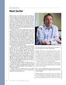 Interview-Mark Gertler, Econ Focus, Fourth Quarter 2013