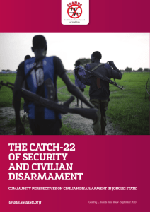 The catch-22 of security and civilian disarmament
