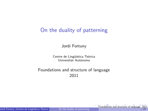 On the duality of patterning