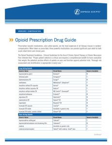WC Opioid Prescription Guide