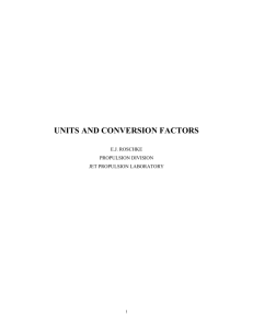 units and conversion factors - California Institute of Technology