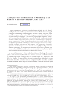 An Inquiry into the Perception of Materiality as an