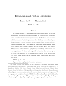 Term Length and Political Performance