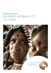 gender inequality - Copenhagen Consensus Center
