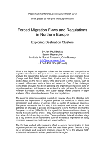 Forced Migration Flows and Regulations in Northern Europe
