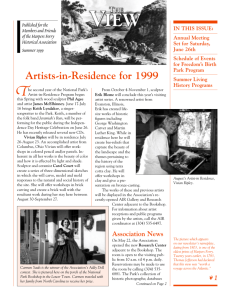 Artists-in-Residence for 1999 - Harpers Ferry Historical Association