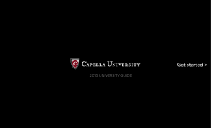 Get started - Capella University