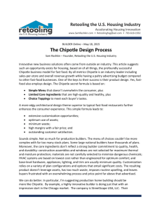 The Chipotle Design Process - Retooling the US Housing Industry