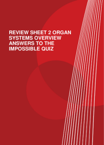 review sheet 2 organ systems overview answers to the
