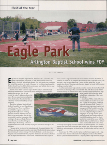 High School/Parks Baseball Field of the Year: Eagle Park: Arlington