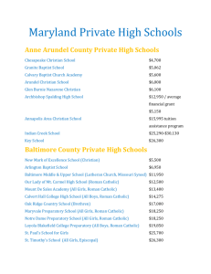 Maryland Private High Schools