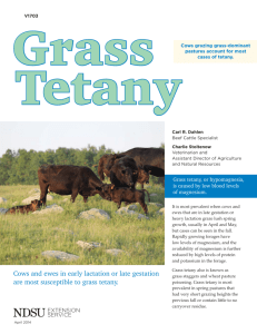 Grass Tetany - NDSU Agriculture